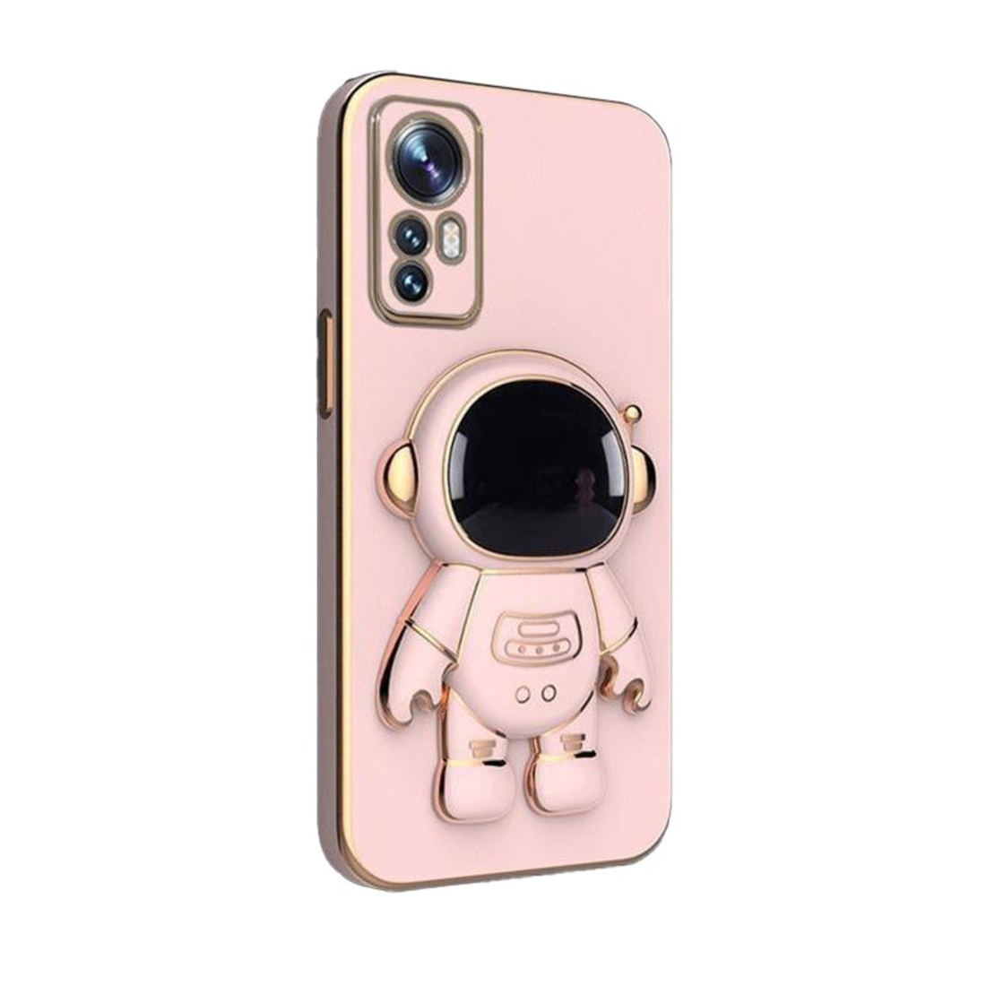 Husa de Protectie 2 in 1, Flippy, Husa de Protectie pentru Honor 90, Model Astronaut, Husa cu Suport, din TPU, Roz
