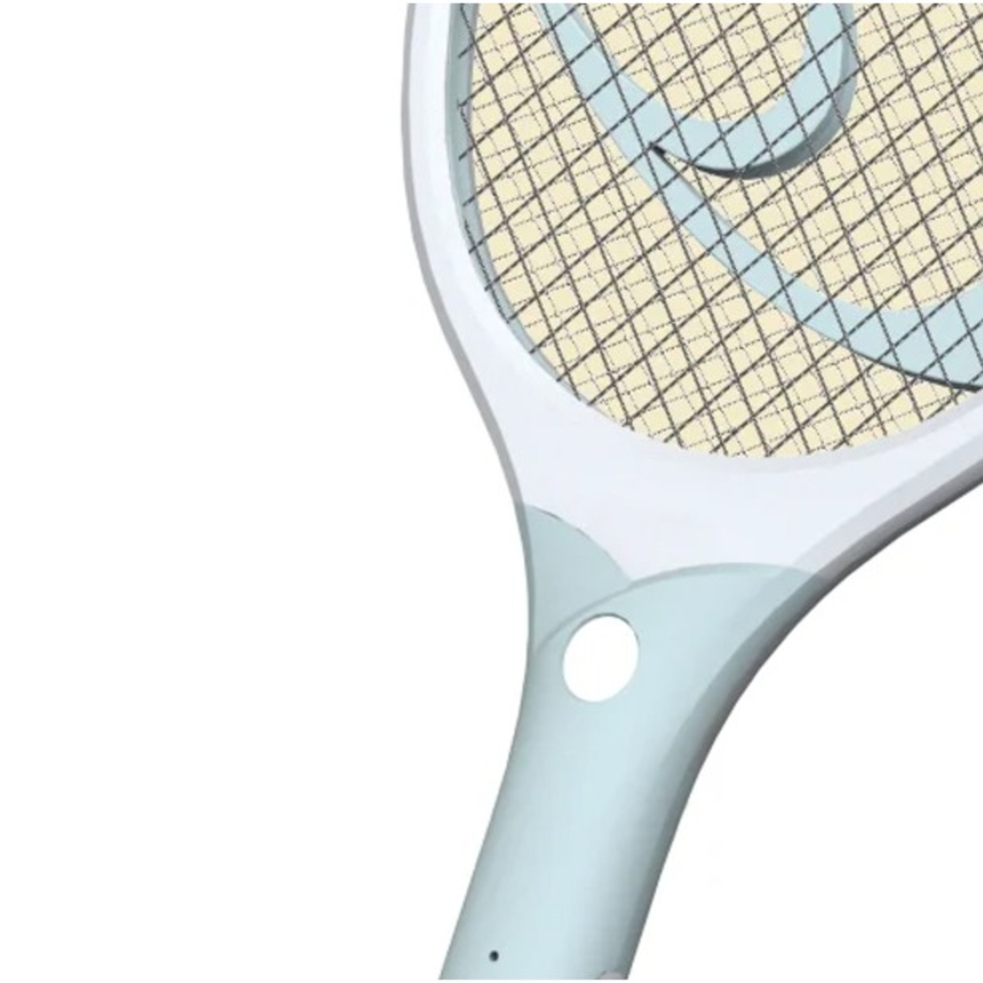 Paleta Electrica pentru Tantari, Muste sau Insecte LED, Flippy, Reincarcabila, Incarcare USB, Plastic, Casa si Gradina, Anti-insecte, Alb-Albastru