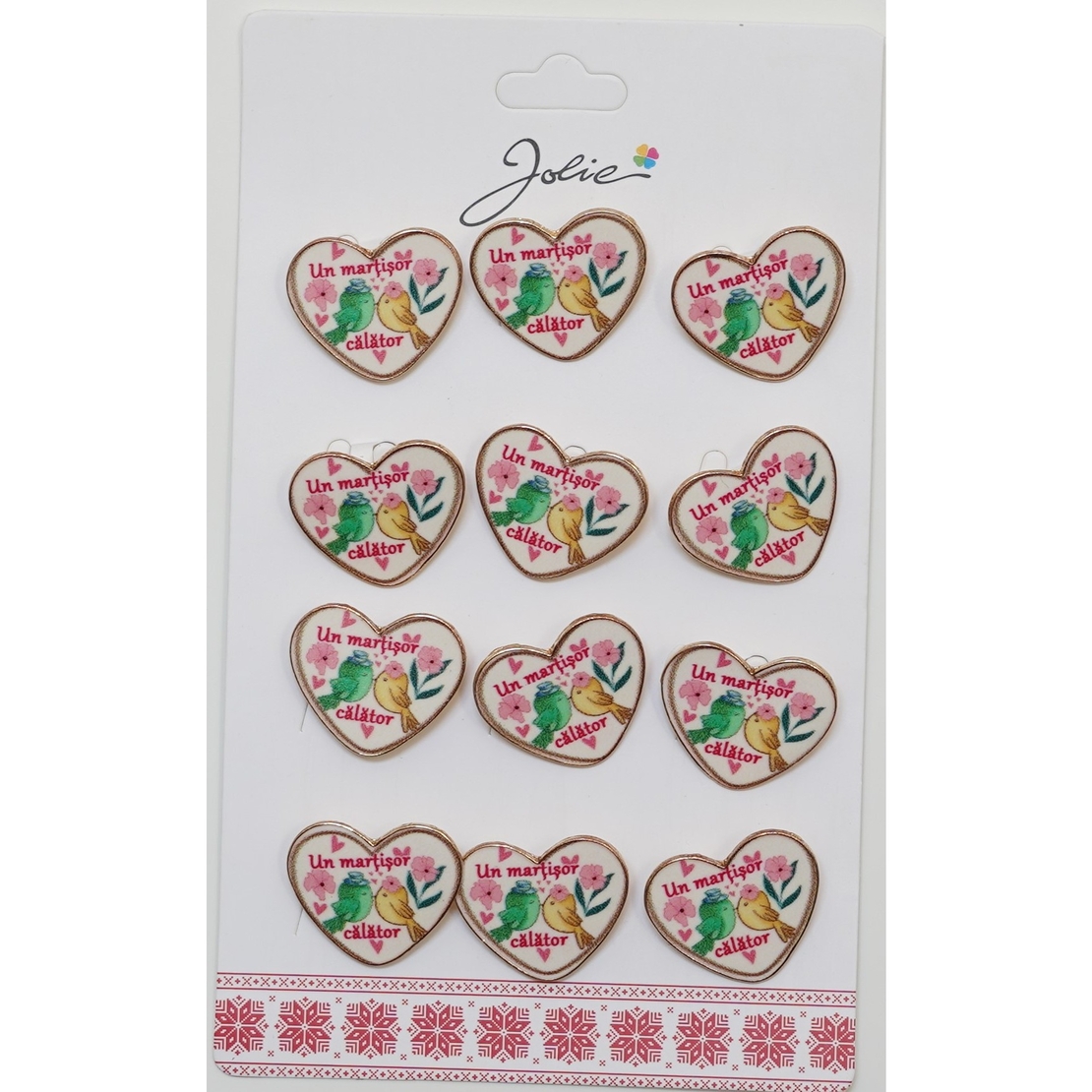 Set 12 Brose Martisor Primavara Inima Un Martisor Calator