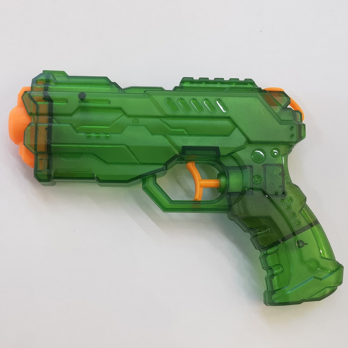 Pistol cu Apa, Flippy, Pistol cu Apa pentru Copii, Manual, din Plastic, 23 x 16 x 4 cm, rezervor 250 ml, Verde