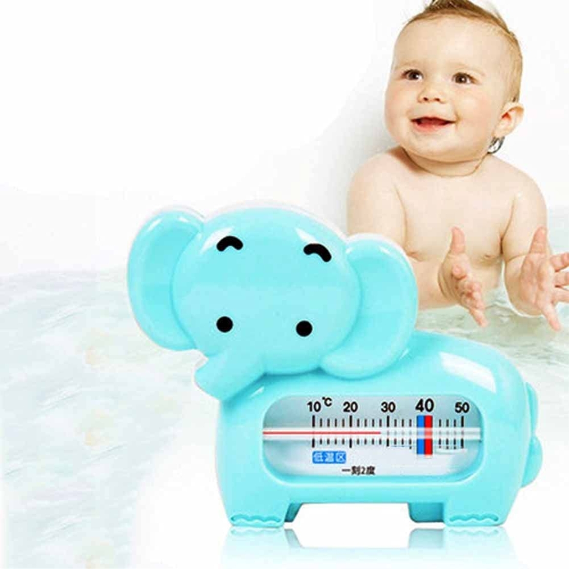 Termometru pentru Baie, Flippy, Plutitor, Rezistent la apa, Multifunctional, Model Elefant, 11.5x9x2 cm, Albastru
