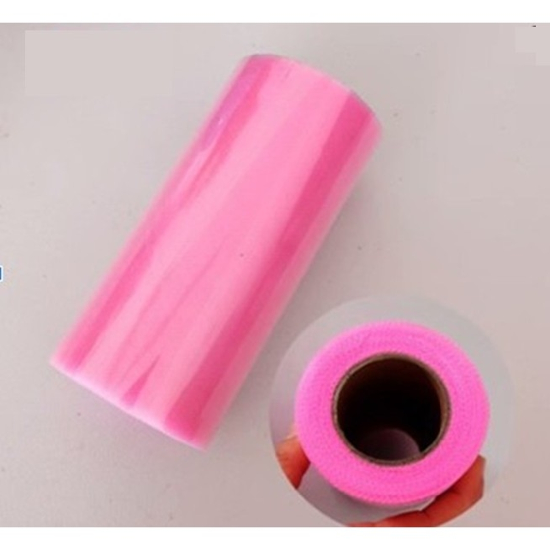 Tul Decorativ, Flippy, 15 cm Latime, 22 cm Lungime, din Poliester, Roz