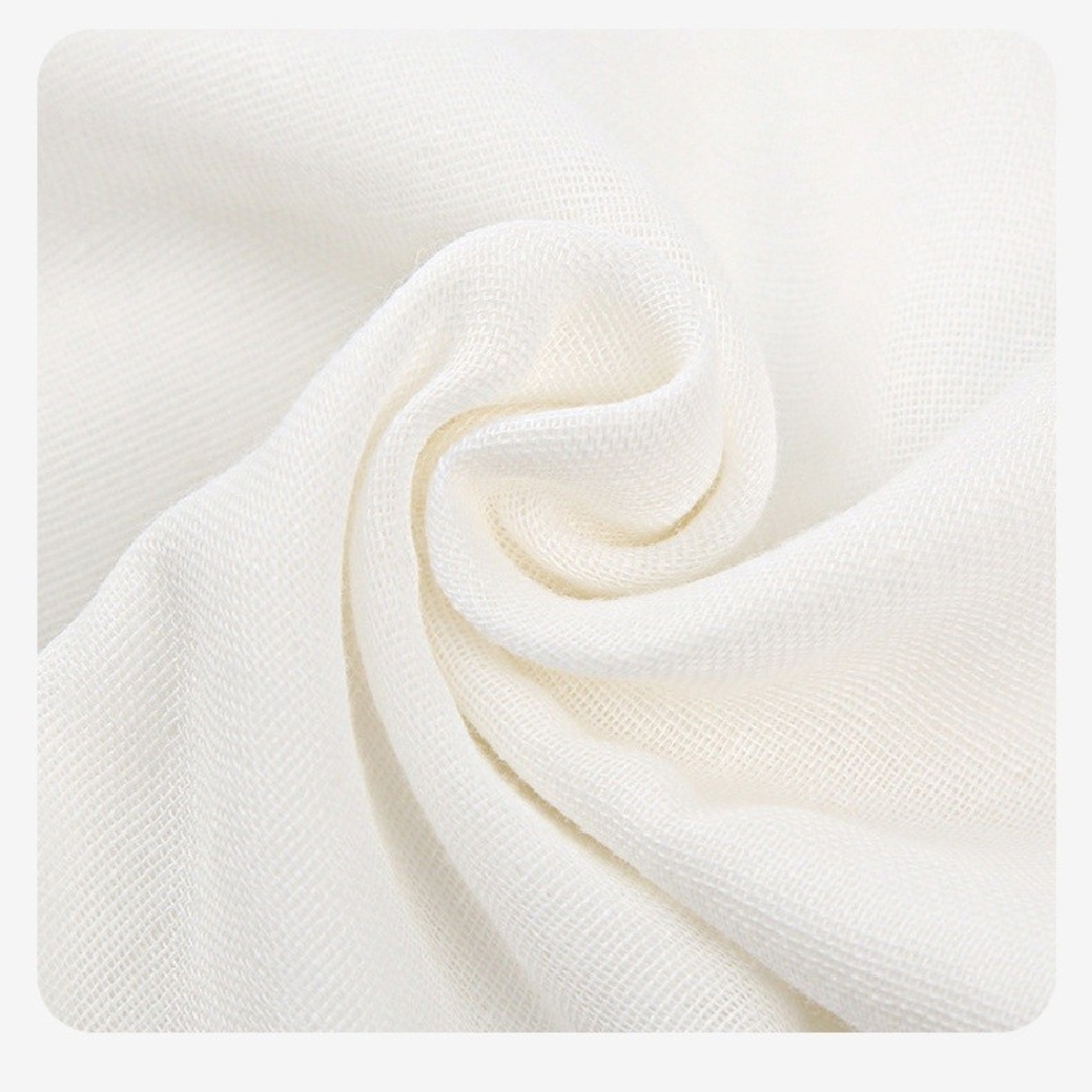 Prosop Absorbant, Flippy, din Bumbac, pentru Bebelusi, 19x28 cm, Model Elefantel, Alb