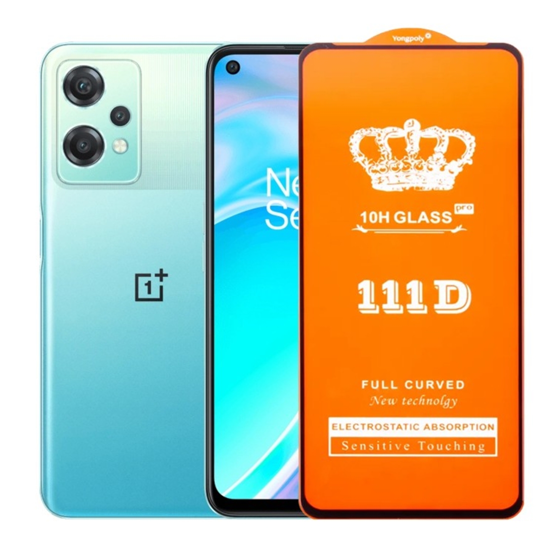 Folie Sticla Securizata OnePlus CE2 Lite, Flippy, Sticla de Protectie Compatibila cu OnePlus Nord CE2 Lite, Full Cover 111D, HD, Margini Negre, Transparenta