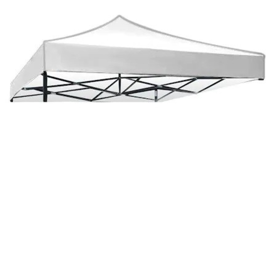 Cort pliabil pentru Evenimente, cadru metalic pentru curte si gradina, 2x2 m, Alb, Flippy