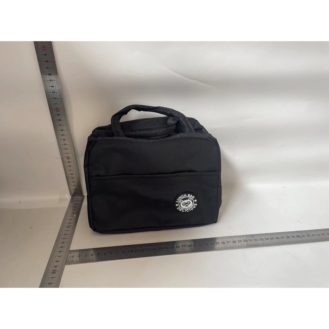 Geanta Termica pentru Pranz, Flippy, Multifunctionala, Compartimentata, Impermeabila, cu Manere, Buzunar Exterior, 22x14x19 cm, Negru