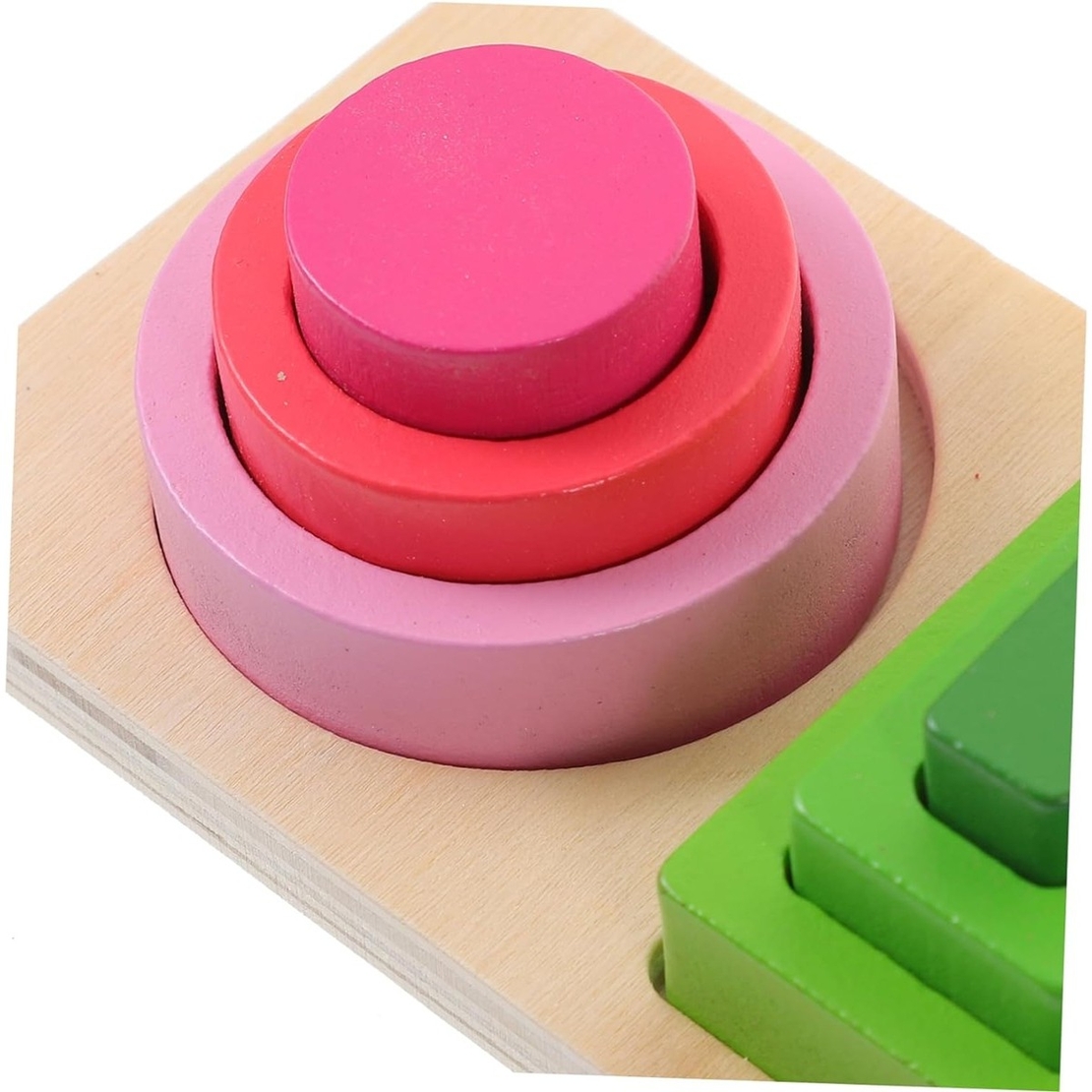 Jucarie Montessori de Sortat, Flippy, din Lemn, Tip Puzzle, cu 5 Forme Asimetrice, 15 Piese, Educativa, Interactiva, Creativa, Materiale Non Toxice, +2 Ani, Multicolor