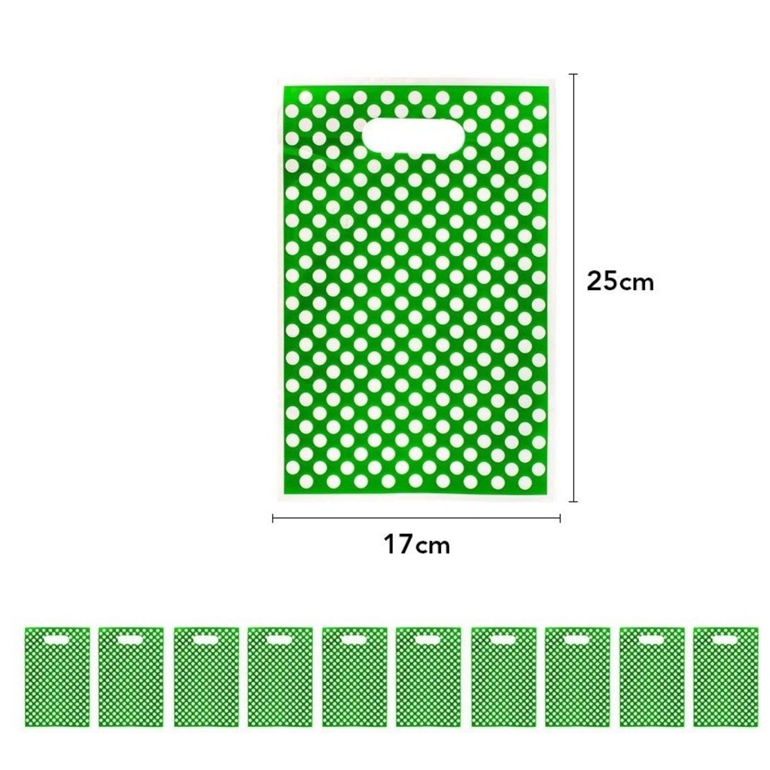 Set 10 Pungi de Cadou, Flippy, Colectia Dino Park, 25 x 17 cm, din PE, Multicolor