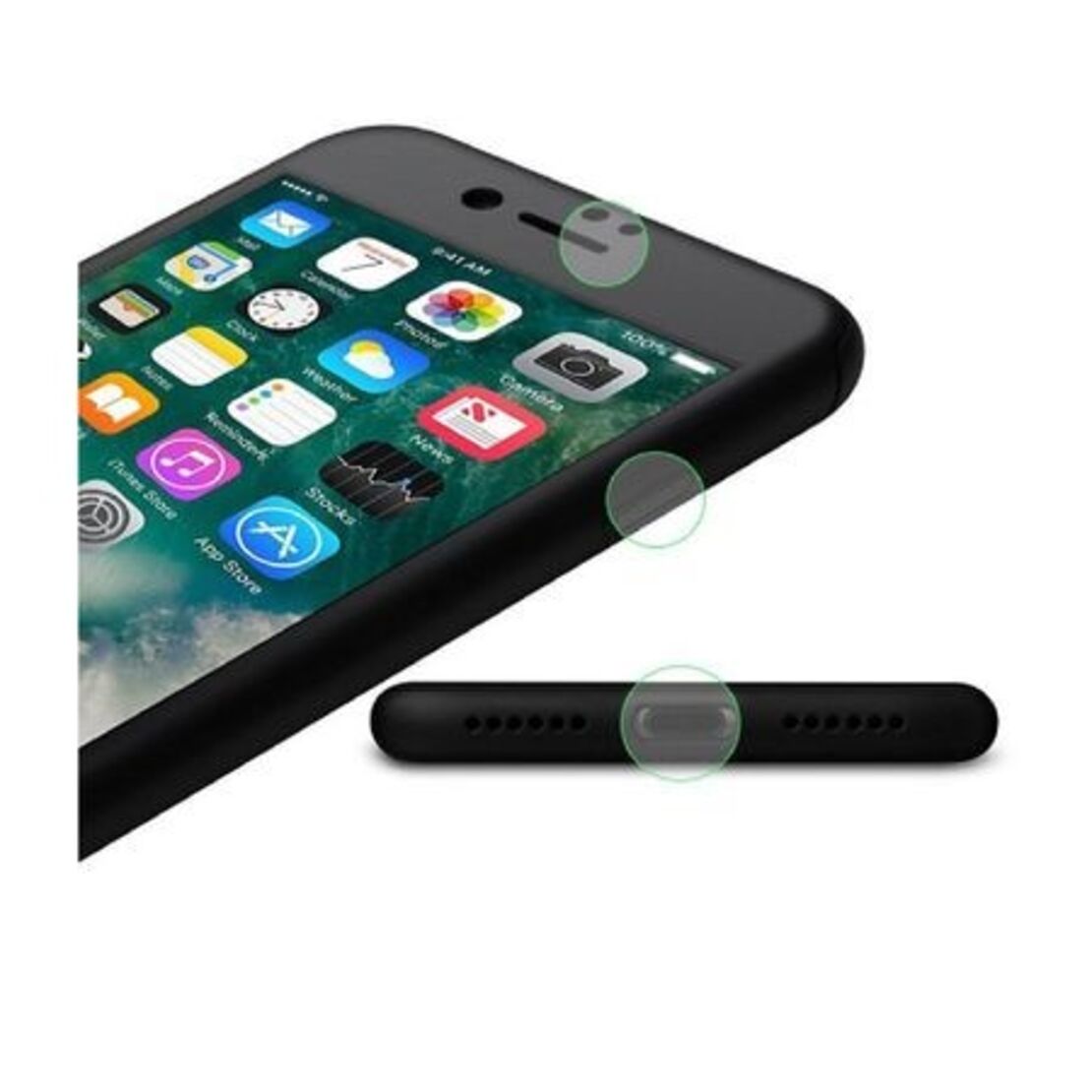 Husa Apple iPhone 8 Plus IPAKY Full Cover 360 Negru + Folie Cadou