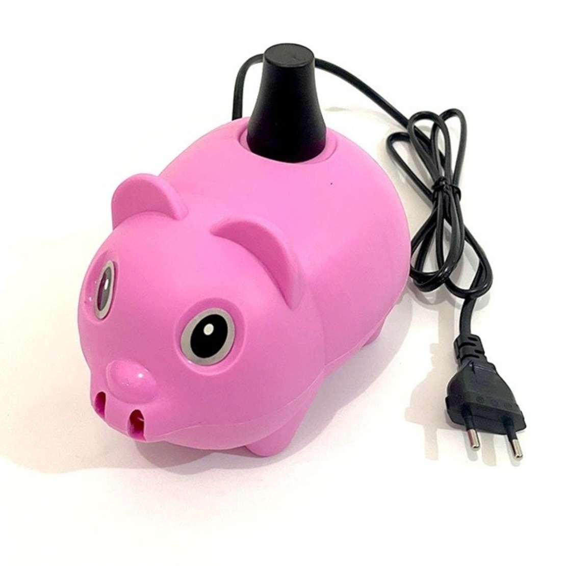 Pompa Electrica Pentru Umflat Baloane, 380 W, din Plastic, Model Porc, Roz