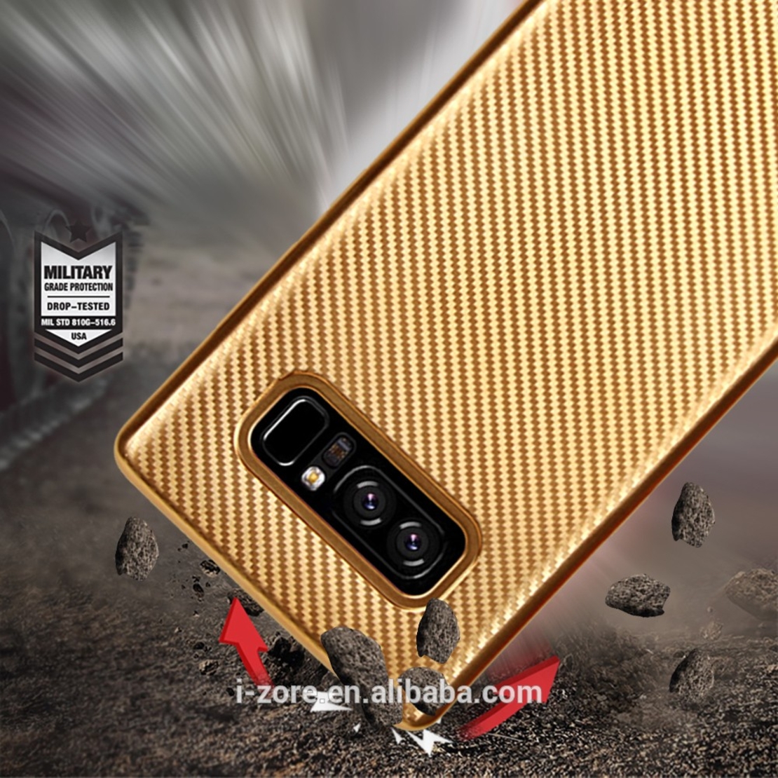 Husa Samsung Galaxy Note 8 i-Zore Carbon Fiber Auriu