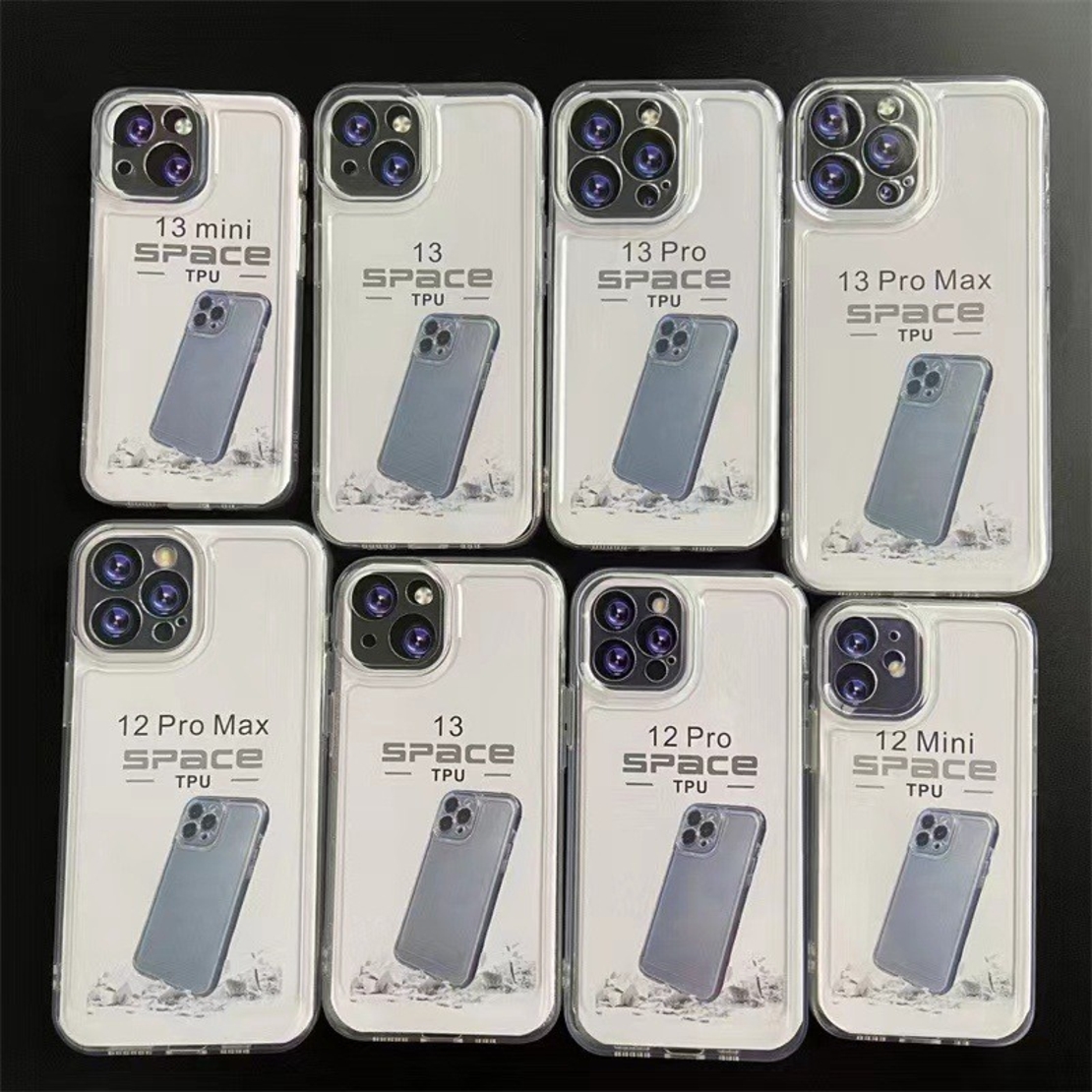 Husa de protectie pentru iPhone 14 Pro, Flippy, Space TPU Transparenta