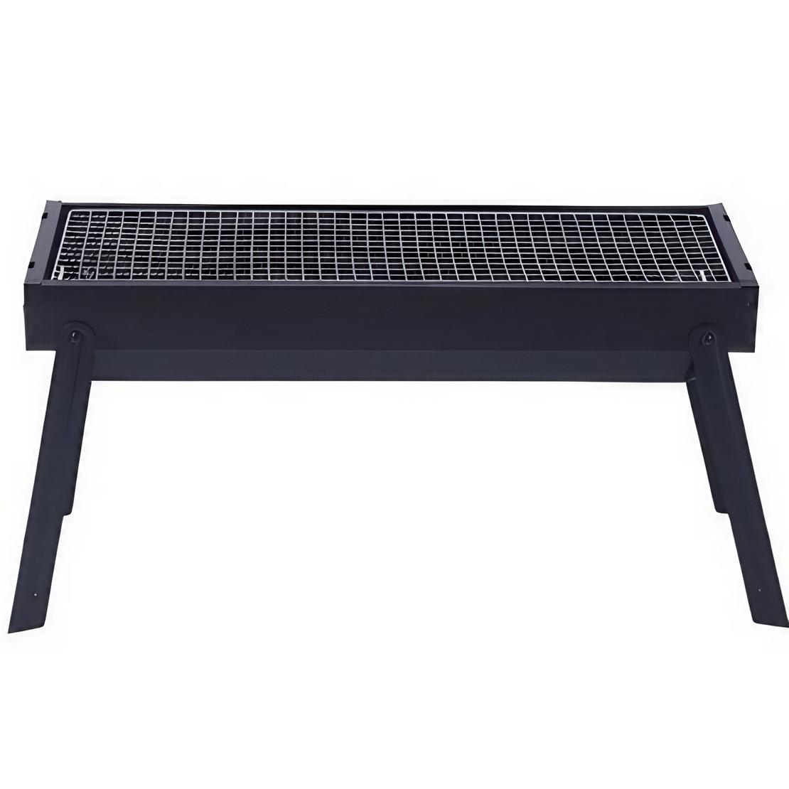 Gratar Portabil, Flippy, Confectionat din Metal, pentru Picnic, Gradina, Terasa, Camping, Dimensiuni Reduse, 60x22x23 cm, Negru