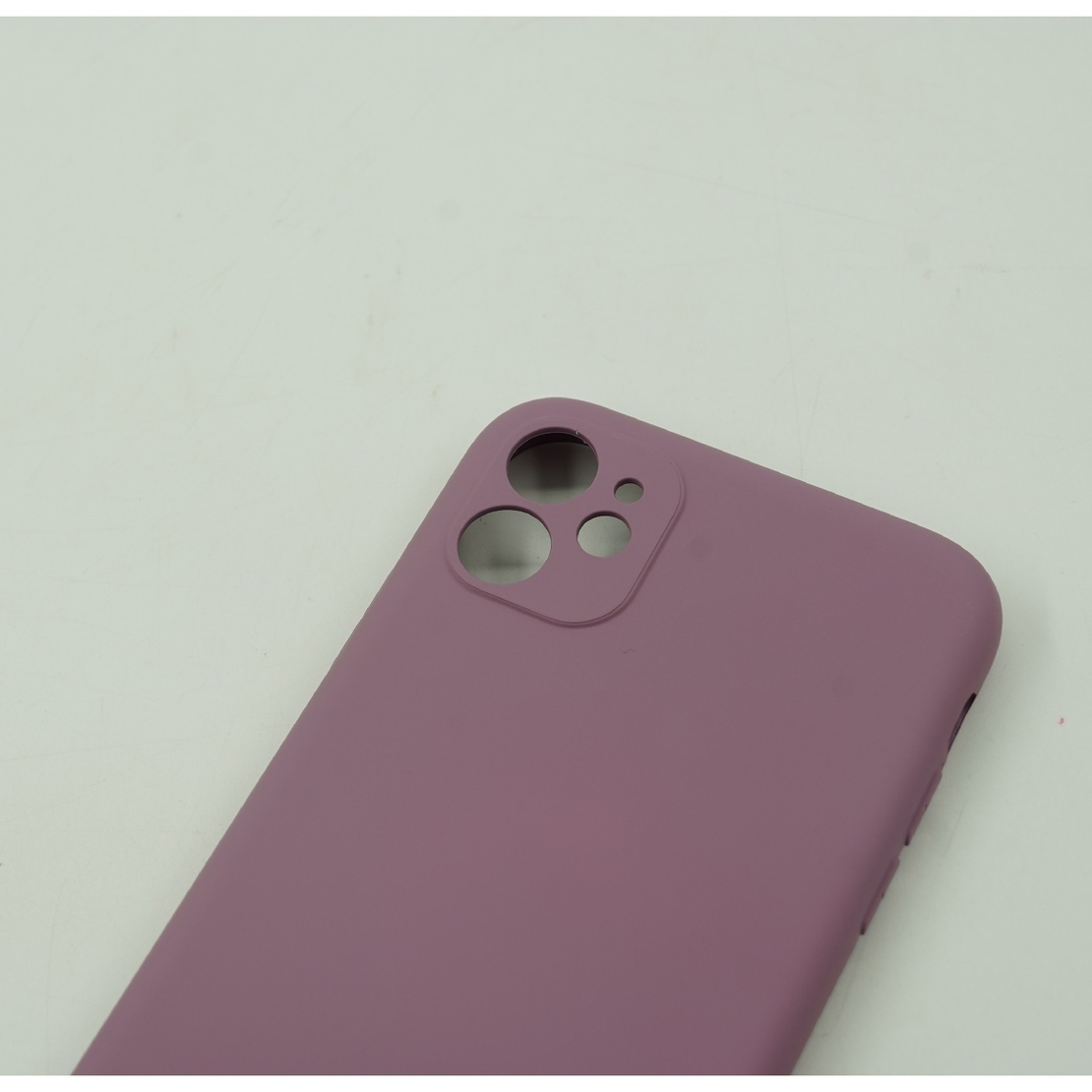 Husa protectie Flippy compatibila cu Apple iPhone 12 Mini Liquid Silicone Case Mov