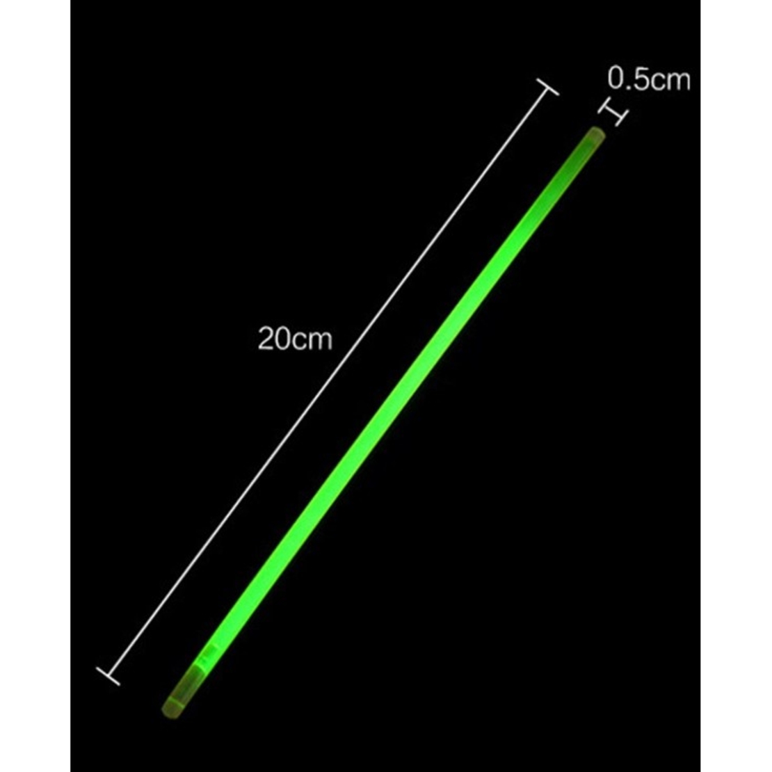 Set 100 Bratari Luminoase, Flippy, pentru Petreceri, Fosforescente, Glow Sticks, 20 cm, Multicolor
