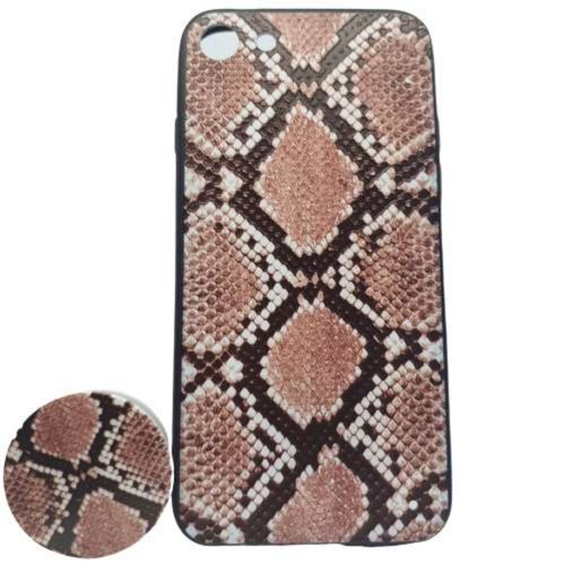 Husa Apple iPhone 7/8 Multicolor Model Sarpe 2 + Popsocket inclus