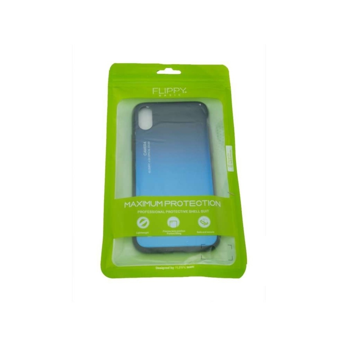 Husa Apple iPhone X Hybrid Back Degrade, Albastru