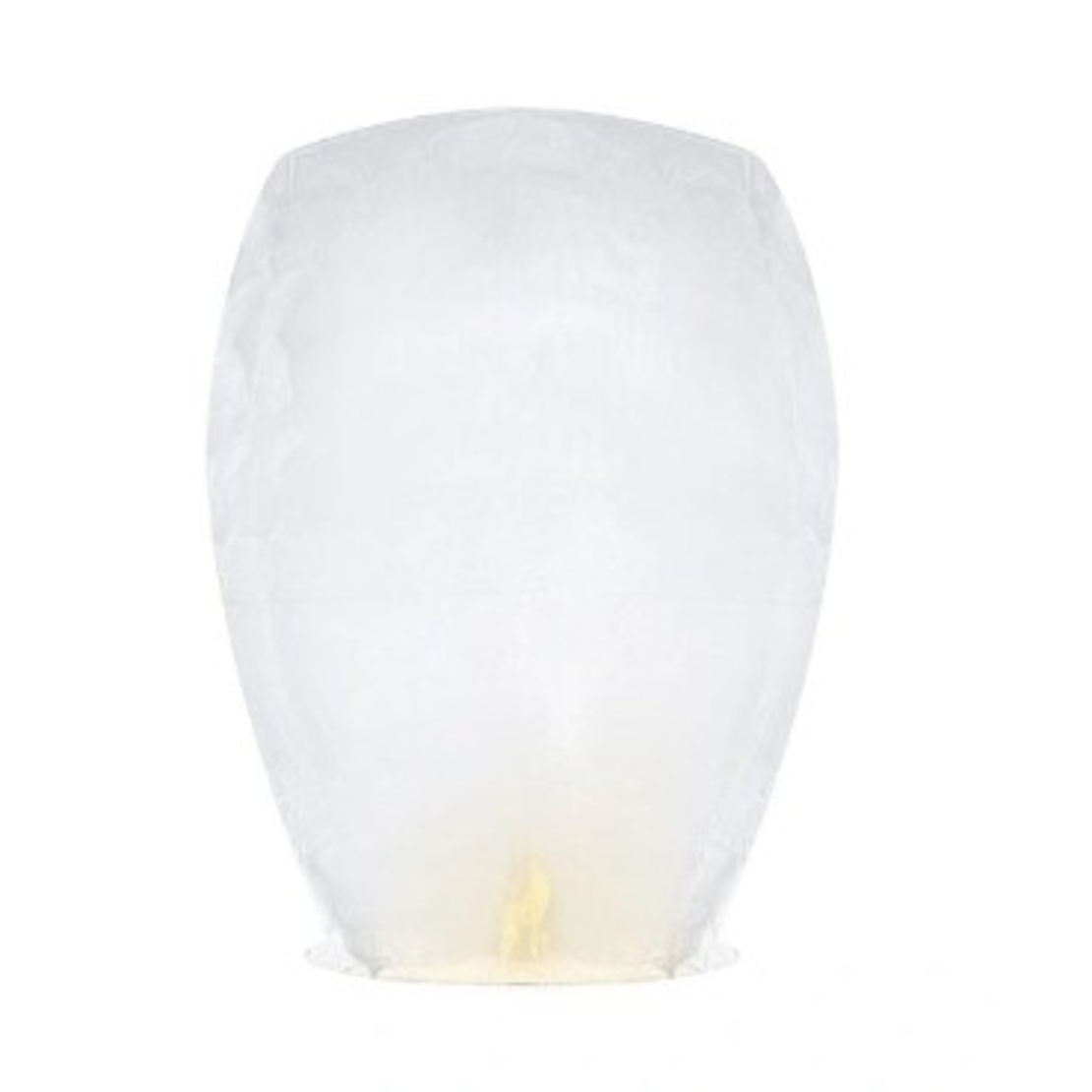 Set 3 Lampioane Zburatoare, Flippy, Hartie Biodegradabila, 82 x 45 x 31 cm, Alb