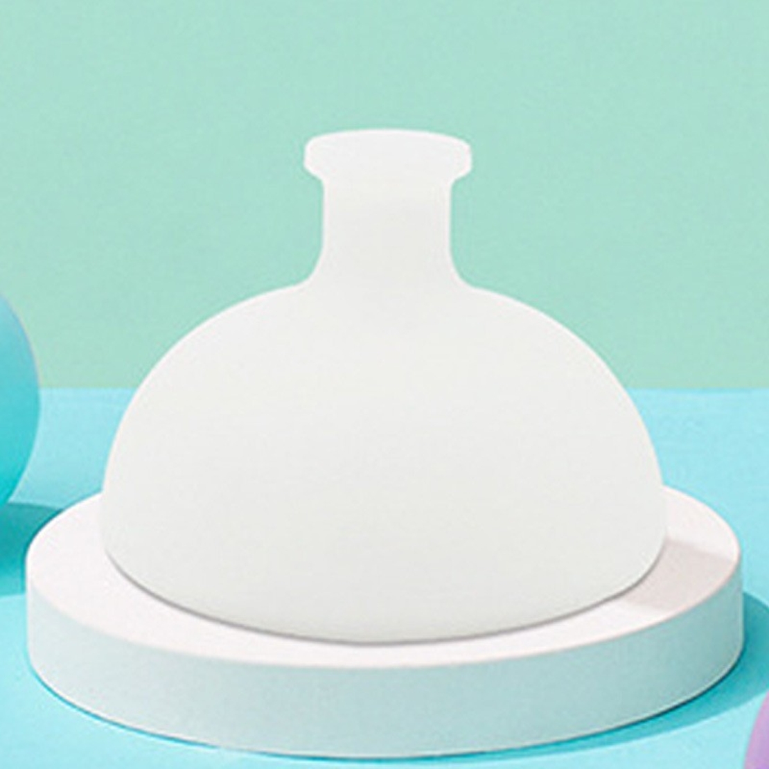 Dispozitiv Terapeutic Sputa, Flippy, Cupa pentru Terapie Toracica, Dispozitiv de Eructare, pentru Sugari si Copii, 7.5 x 6 cm, din Silicon, Transparent