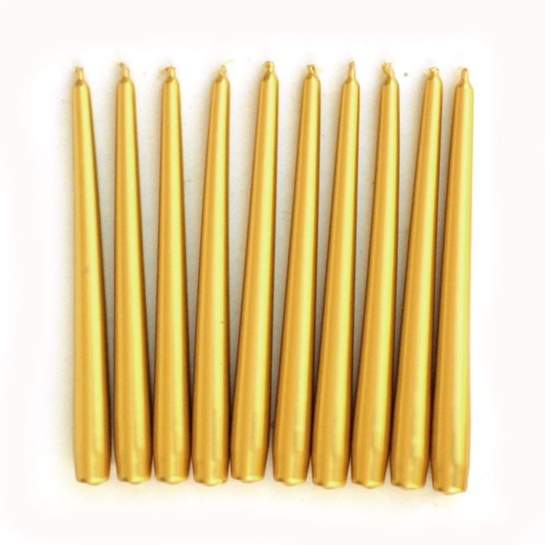 Lumanare Decorativa, Flippy, pentru Masa, 25 cm, din Parafina, fara Fum, Ardere 7.5h, Auriu