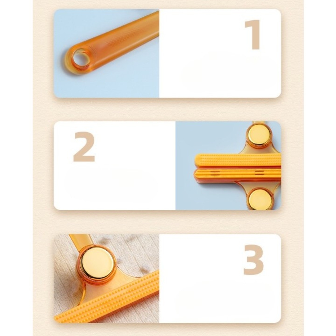 Perie de Indepartare a Scamelor, Flippy, pentru Haine si Par de Animale, cu Doua Fete, Manual, Multifunctional, 12x14.5 cm, Accesoriu pentru Casa, Portocaliu