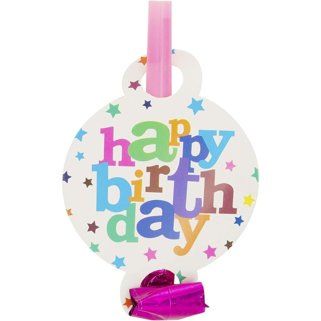 Set 6 Suflatori, Flippy, Colectia Happy Birthday, 19 x 11 cm, din Carton/Plastic/Hartie, Multicolor