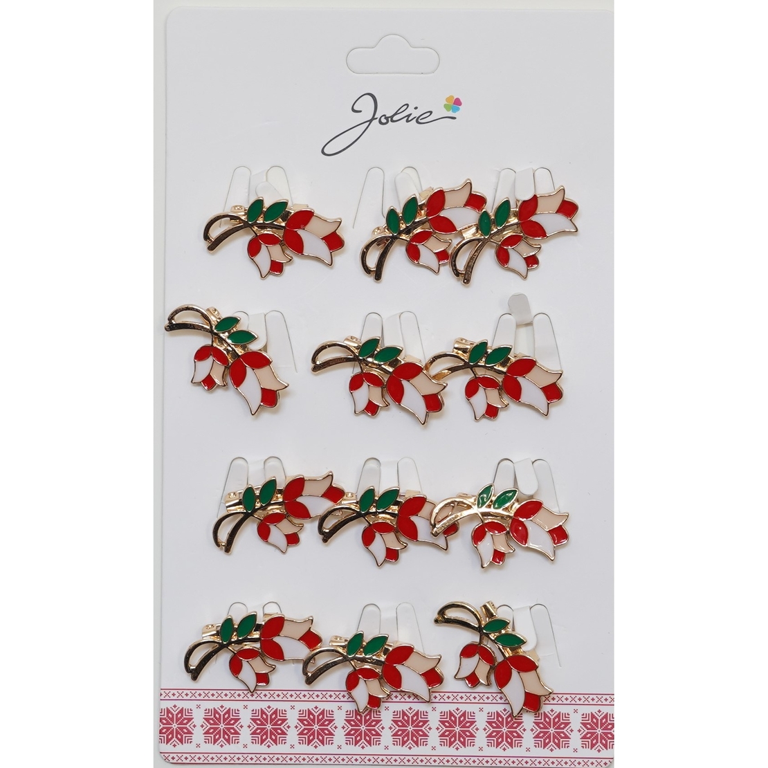 Set 12 Brose Martisor Primavara Lalele Motiv Traditional