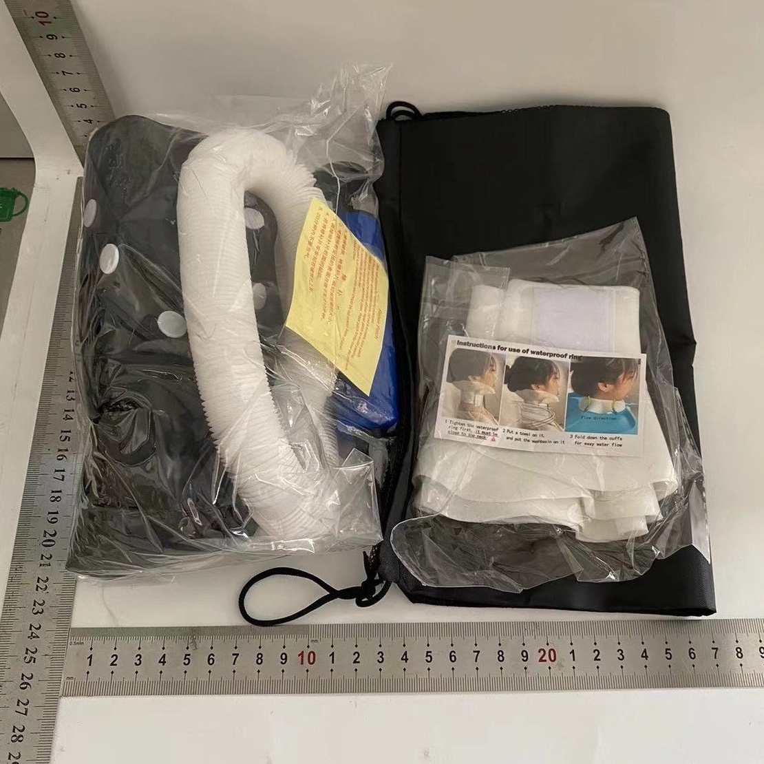 Set Gonflabil pentru Spalat pe Cap, Flippy, pentru Copii, Femei Insarcinate si Varstnici, 81 x 60 x 38 cm, Ajustabil, Negru