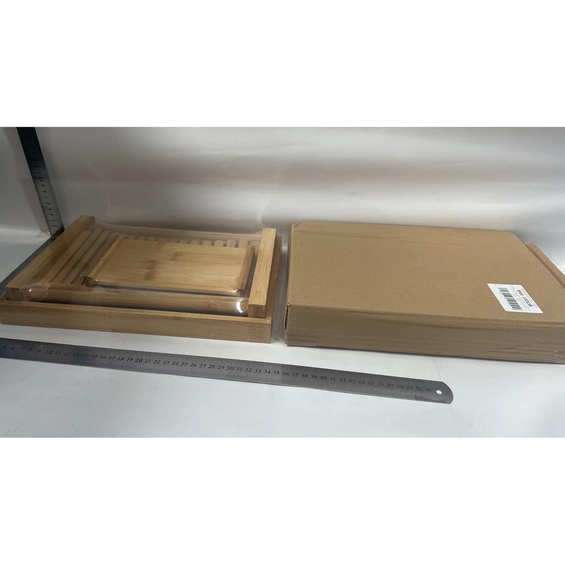 Tocator de Feliat Paine, Flippy, 31.7x23.7x6 cm, din Lemn, Maro