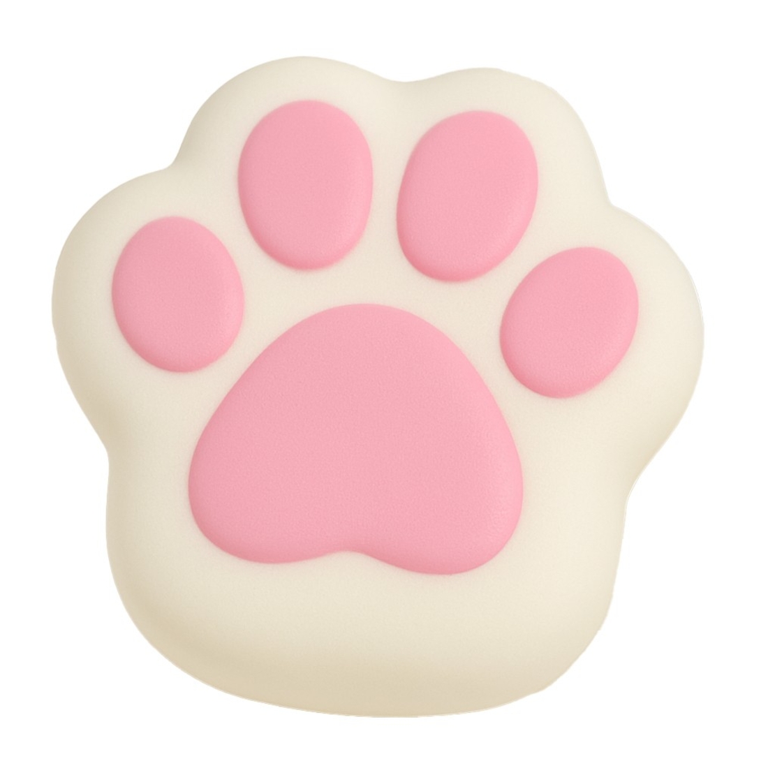 Jucarie Antistres Squishy, Flippy, Revenire Lenta, Model Labuta de Pisica, Squishy, BIG, 12.5 x 10.5 cm, 220 g, Model 10, Alb Roz
