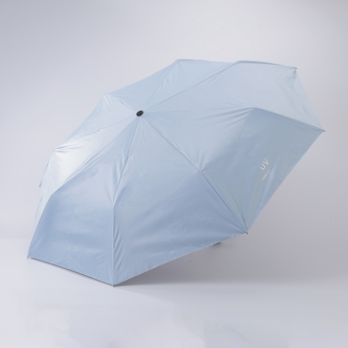 Umbrela, Flippy, Protectie UV Soare, Protectie Ploaie, Pliabila, din Vinil si Otel, 96 x 67 cm, Albastru