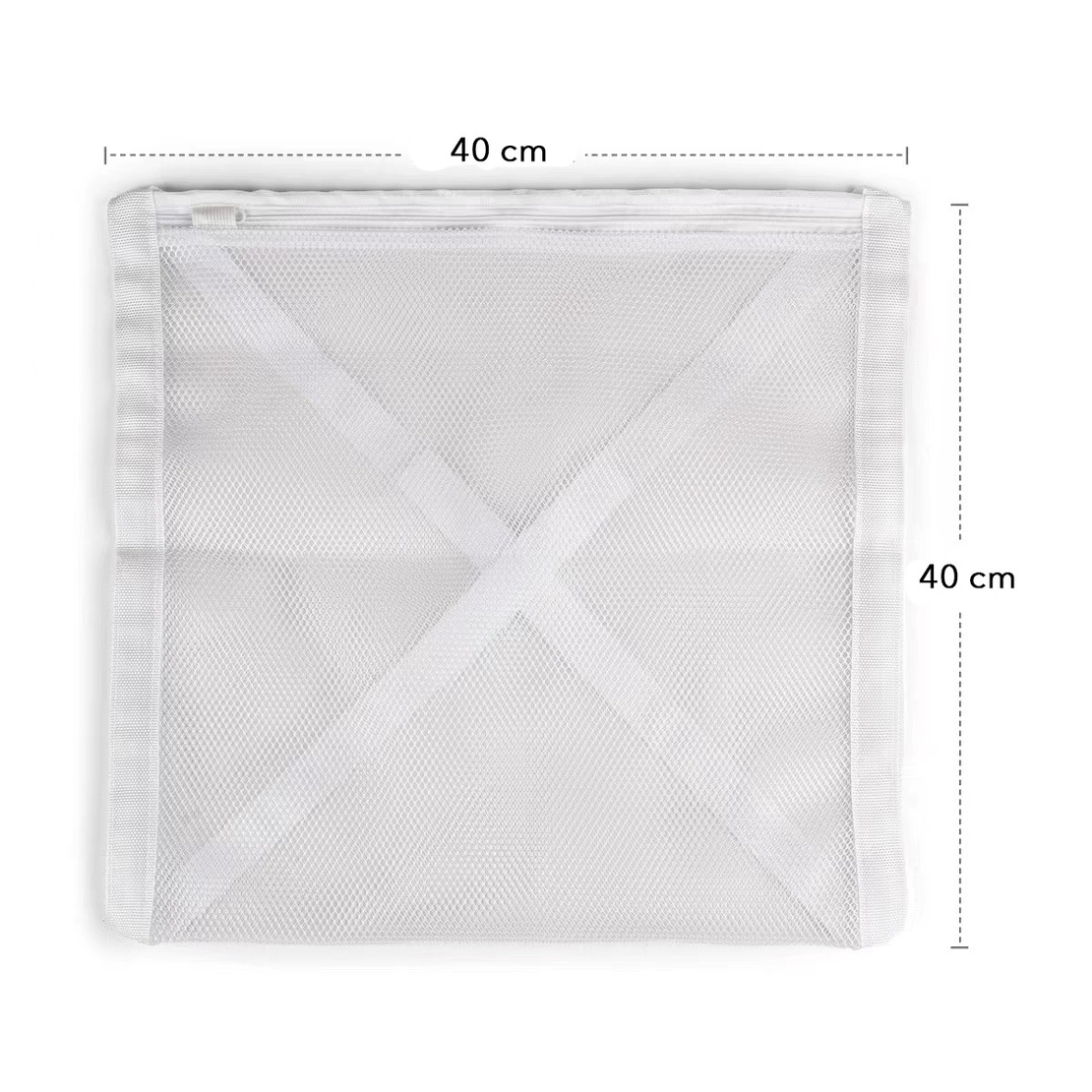 Sac pentru Spalare Incaltaminte, Flippy, Dimensiuni Mari, pentru Masina de Spalat, 40x40x1 cm, Alb