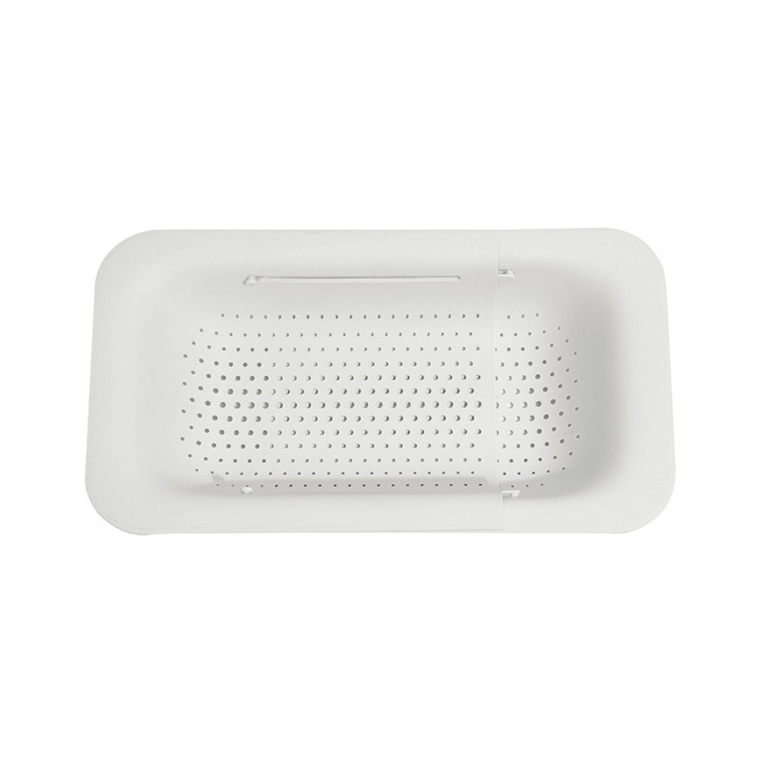 Cos de Scurgere pentru Chiuveta de Bucatarie, Flippy, Plastic, Telescopic, 36x20x5 cm, Alb