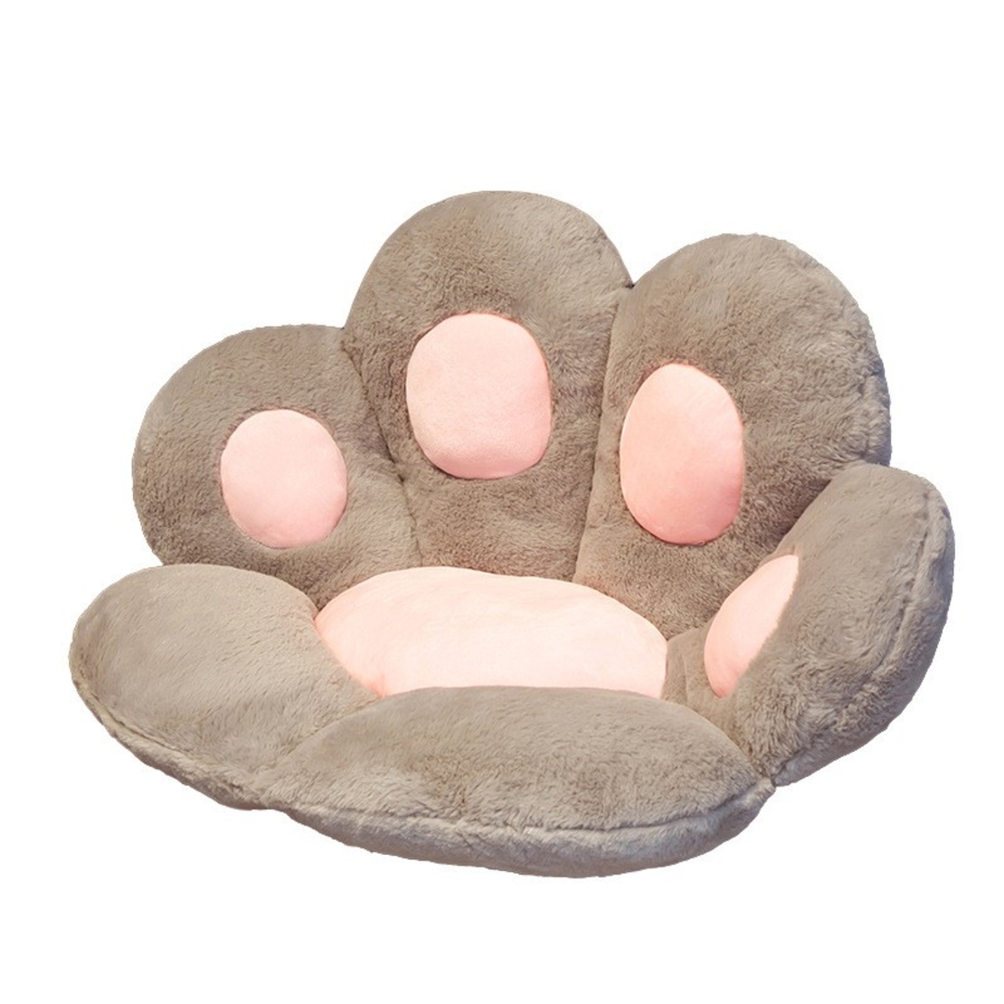 Perna Decorativa, Flippy, Model Laba de Pisica, din Plus, pentru Scaun/Canapea/Podea, 80 x 70 cm, Gri