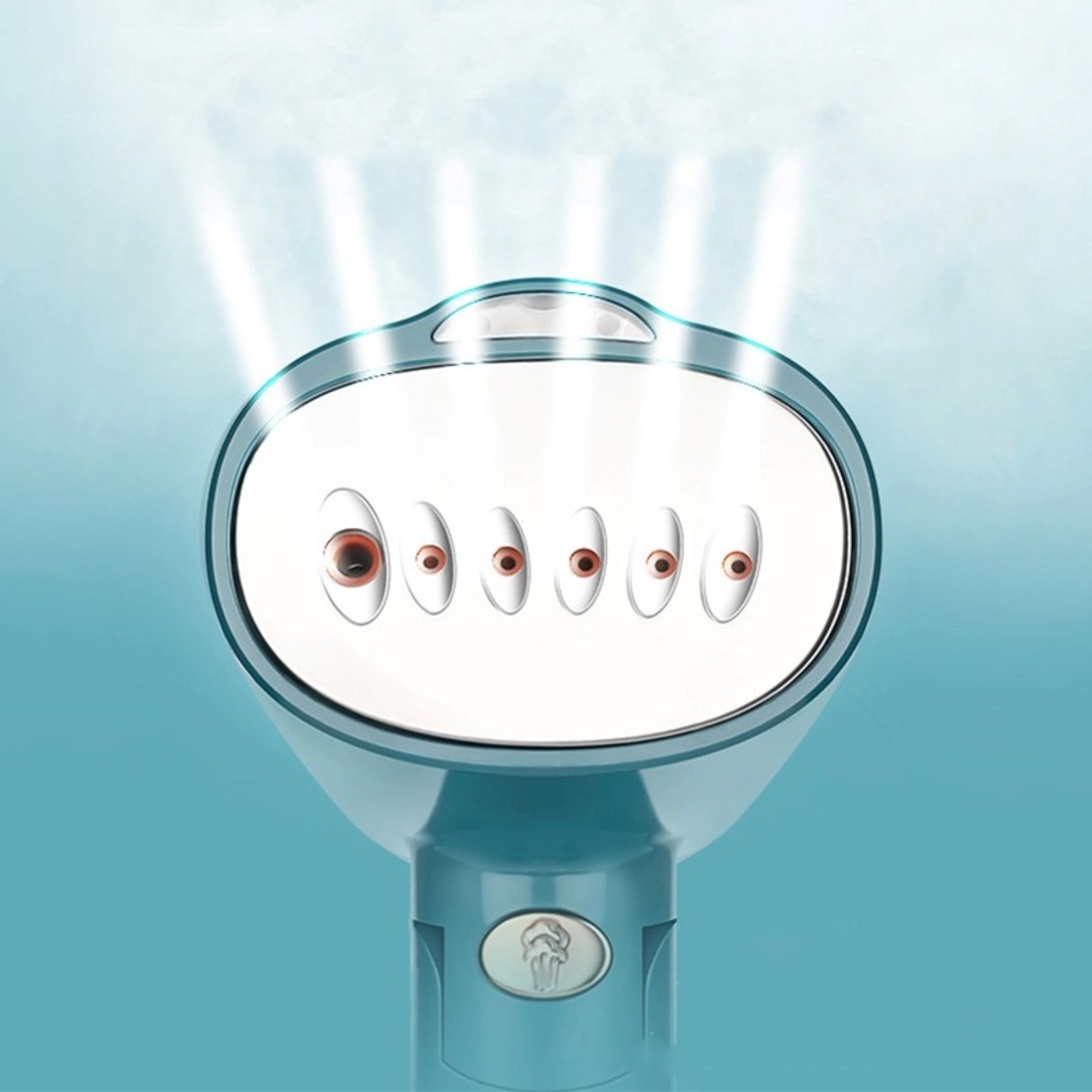 Aparat de Calcat Haine, Flippy, Aparat Portabil pentru Calcat Haine, Perfect pentru Calatorii, 20 x 10.5 x 8.7 cm, 1500 W, 220 V, Turcoaz