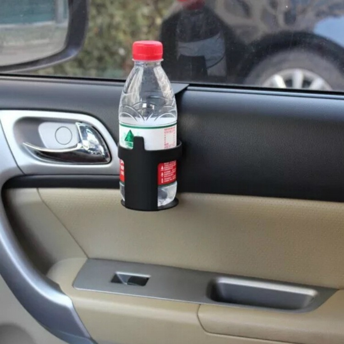 Suport pentru Pahar in Automobil, Flippy, Suport Pahar pentru Masina, din Plastic / ABS, Anti Alunecare, Universal pentru Bauturi Reci sau Calde, ABS, 11.5 x. 6.5 x 6.5 cm Negru