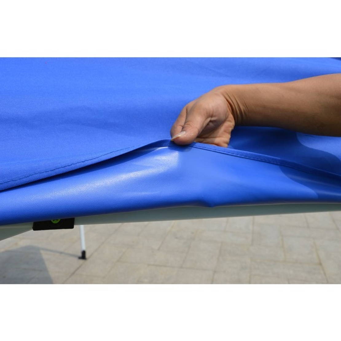 Prelata,copertina pentru acoperis cort tip pavilion Flippy, 2 x 2 m , impermeabila, invelis din material textil oxfort 700D, cauciucat Albastru