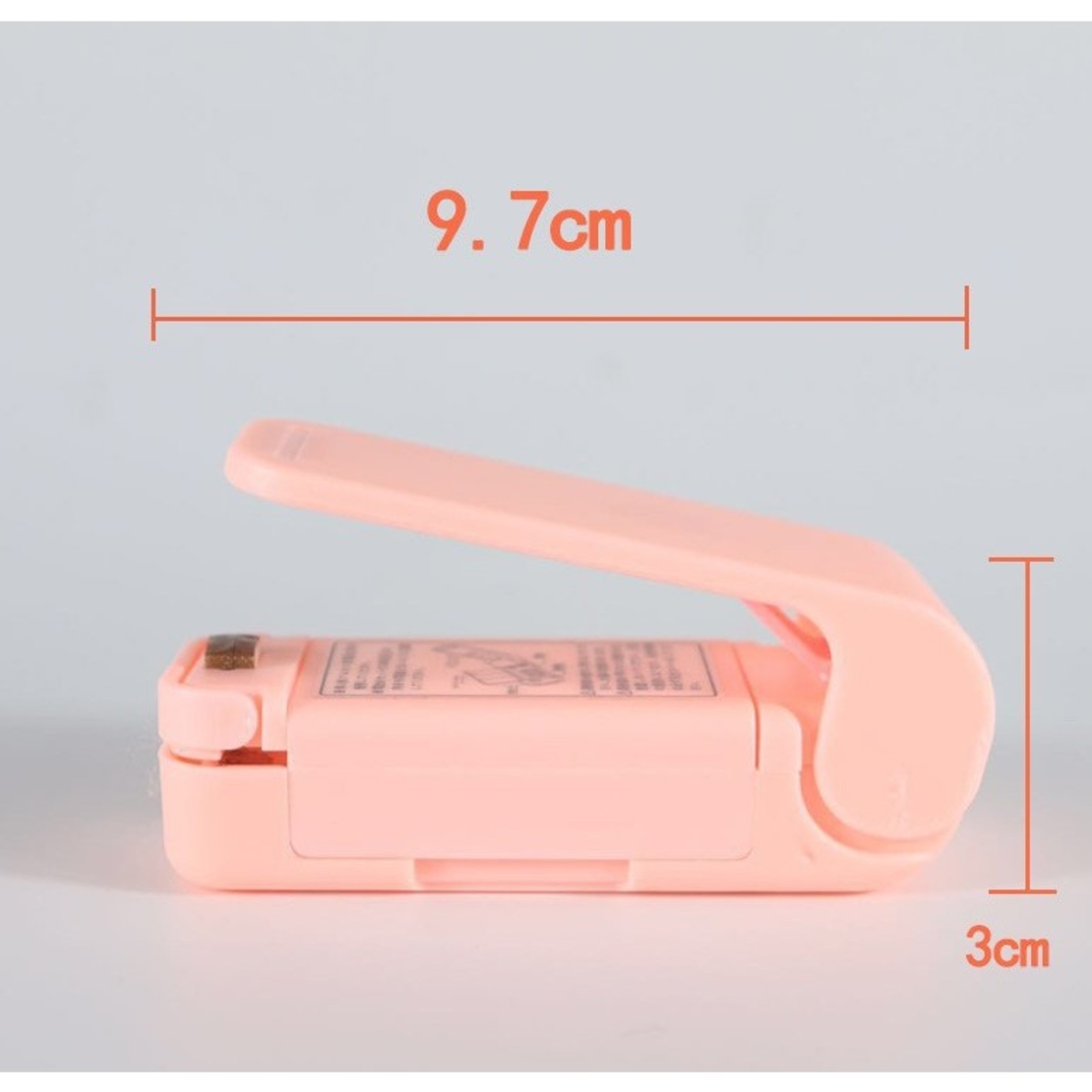 Mini Aparat de Sigilat Pungi cu Baterii, Flippy, Etansare prin Caldura, Spate Magnetic, Portabil, 9.7x3 cm, Roz