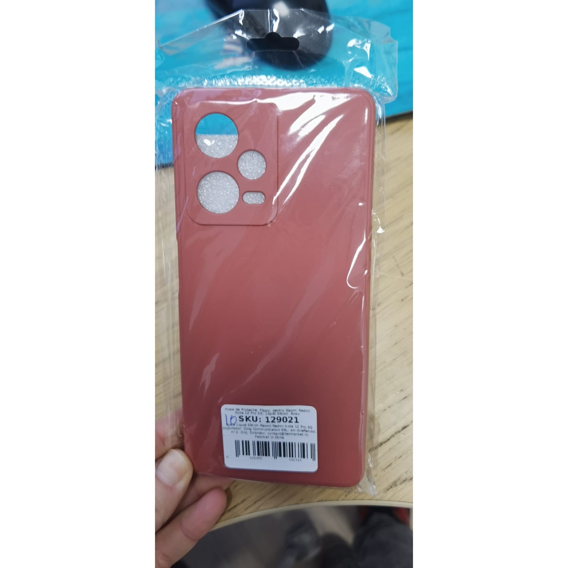 Husa de Protectie, Flippy, pentru Xiaomi Redmi Note 12 Pro 5G, Liquid Silicone, cu Microfibra pe Interior, Protectie Antisoc, Compatibil Incarcare Wireless, Rosu Camellia