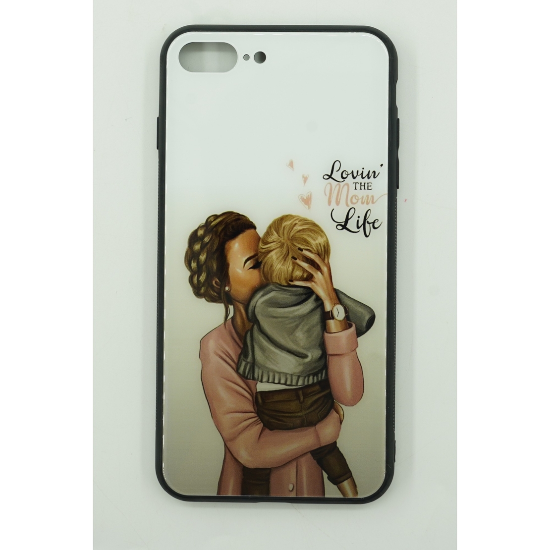 Husa protectie Flippy compatibila cu Apple iPhone 13 Pro Glass print Lovin the Mom Multicolor