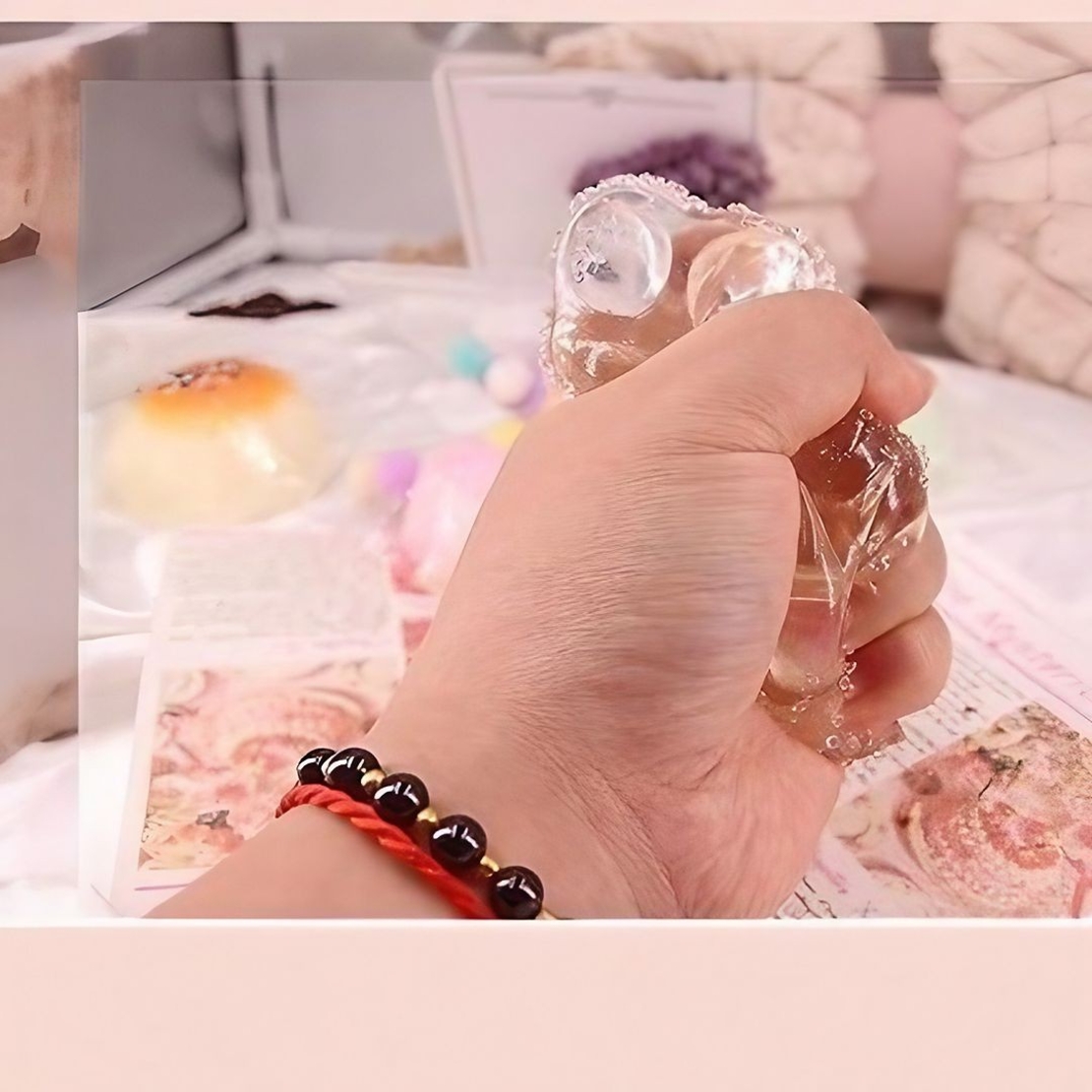 Jucarie Antistres Squishy, Flippy, cu Revenire Lenta, Squeeze Pinch, Family Model Animalute, Ambalaj Transparent