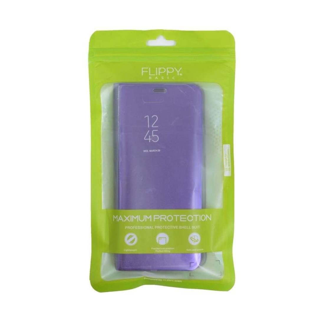 Husa Samsung Galaxy J6 Plus 2018 Flippy® Flip Cover Oglinda Negru