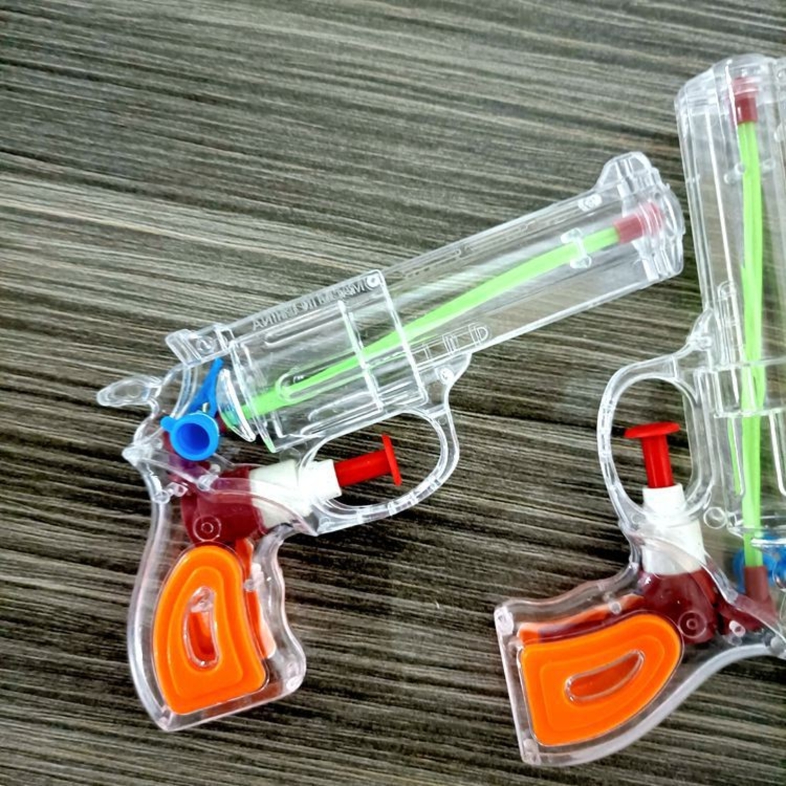 Pistol cu Apa, Flippy, pentru Copii, din Plastic, 16 x 5 x 2 cm, Transparent/Portocaliu