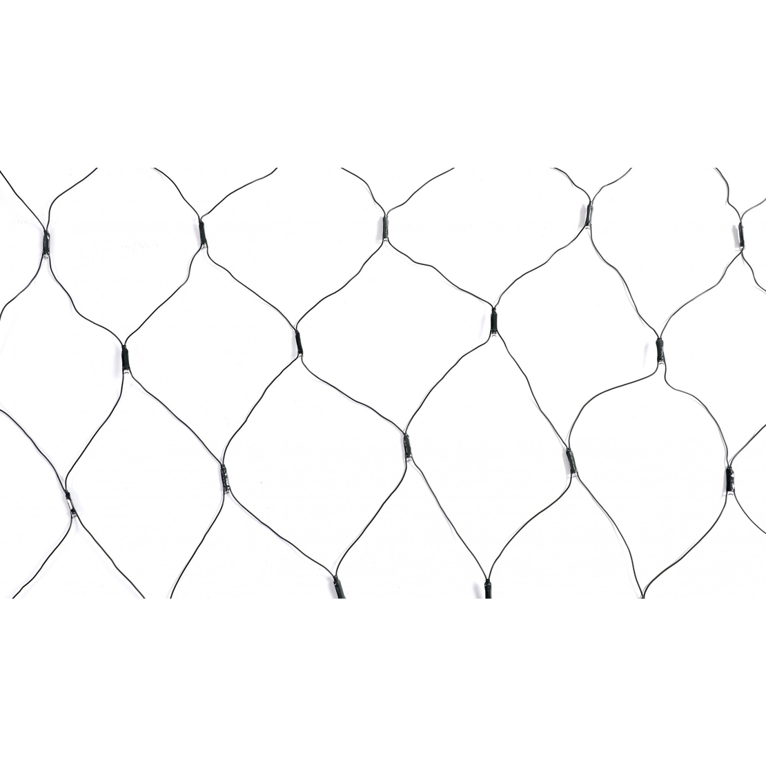 Instalatie Craciun tip plasa, cu transformator 31V, 1.5 m x 1.5 m, Alb Cald, 120 LED-uri V5, 8 jocuri de lumini, fir verde, Flippy