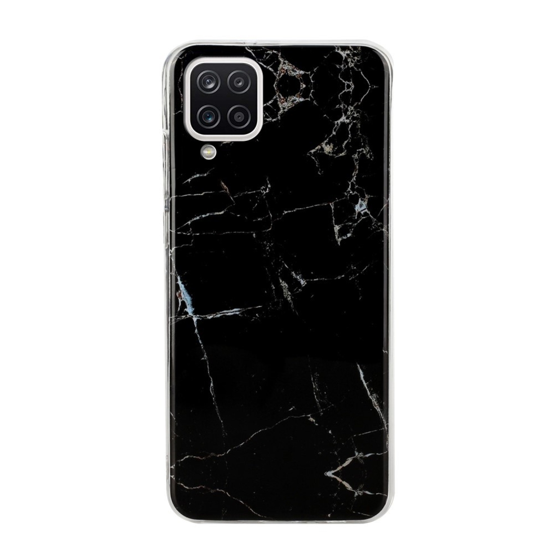 Husa protectie pentru Apple iPhone XR Soft IMD TPU Marble Negru cu Suport inclus