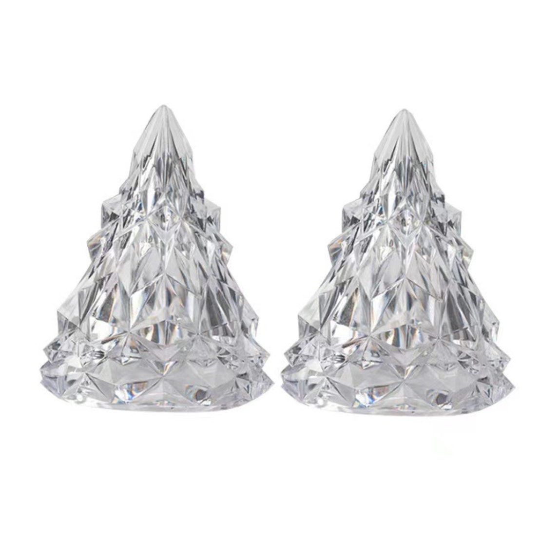 Lampa de Veghe, Flippy, Model IceBerg, cu Baterii, Lumina Rece, Transparent, 6.5x8 cm