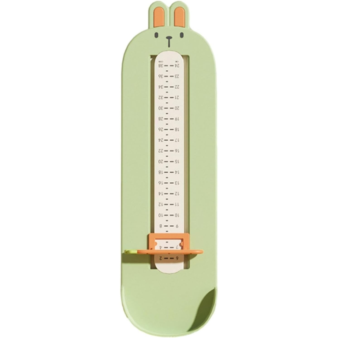 Dispozitiv de Masurat Talpa Piciorului pentru Bebelusi, Flippy, 6-24, Model Iepuras, Verde