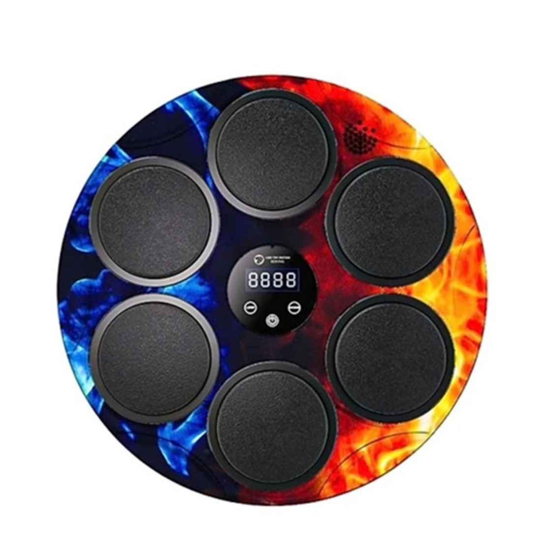 Jucarie de Boxat cu Muzica si Lumini, Flippy, Bluetooth, Incarcare USB, Aplicare cu Ventuze, 6 Tinte, 46x46x8 cm, 2000 g, Multicolor