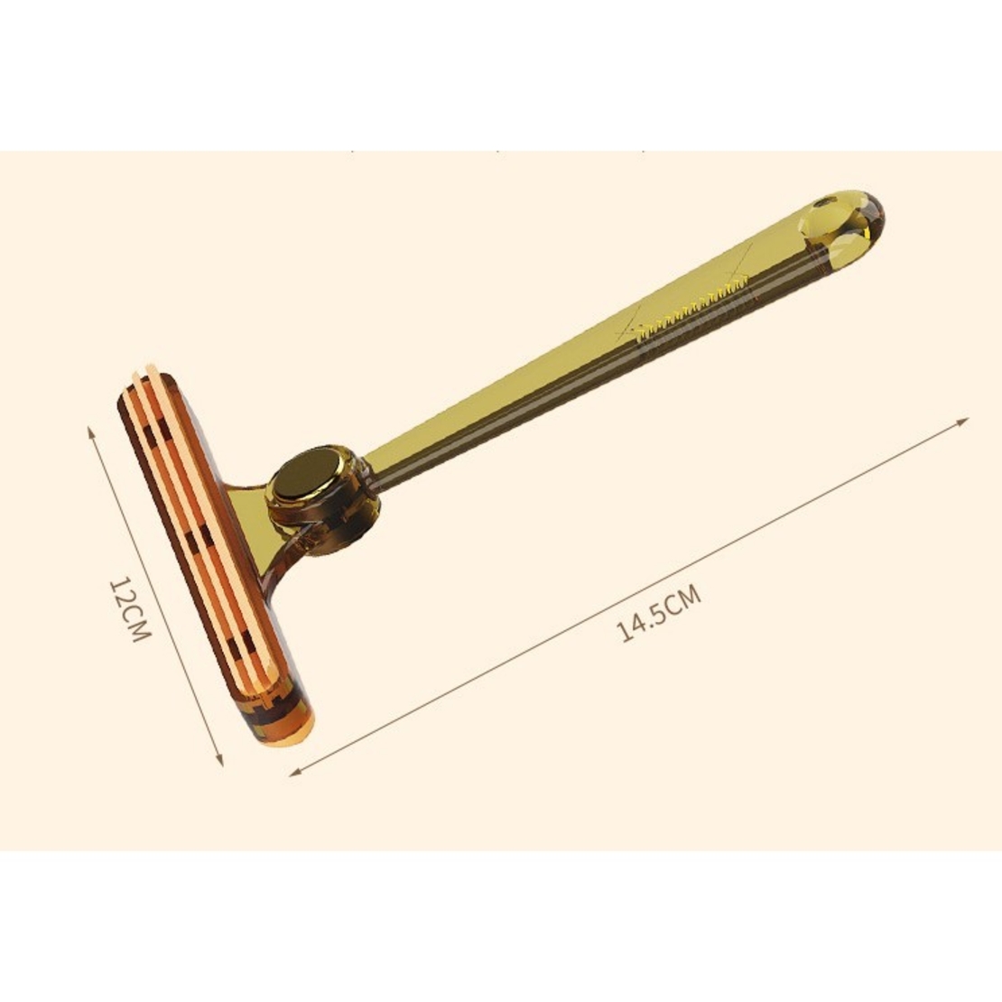 Perie de Indepartare a Scamelor, Flippy, pentru Haine si Par de Animale, cu Doua Fete, Manual, Multifunctional, 12x14.5 cm, Accesoriu pentru Casa, Portocaliu