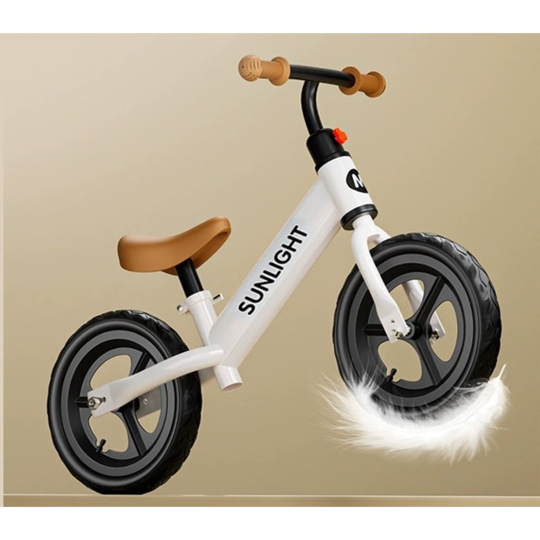 Bicicleta de Echilibru, Pentru Copii, Flippy, Fara Pedale, Cu Doua Roti, 2-6 Ani, Inaltime Reglabila, 82 x 55 x 45 cm, Alb